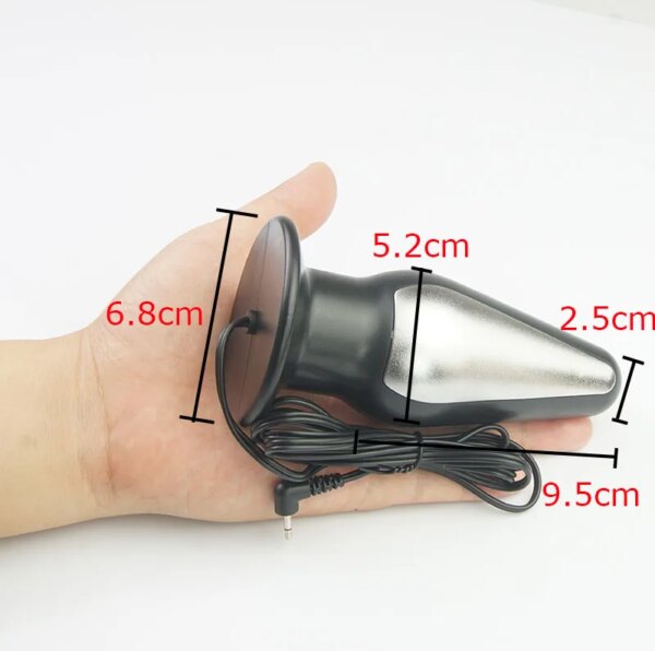 Electro Stimulation Butt Plug Dildo Vibrator,Electric Shock Vagina Anal Dilator Prostate Massage,BDSM Sex Toys For Couples