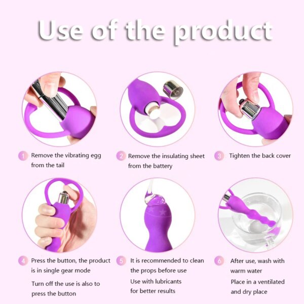 10 Modes Anal Vibrator Sex Toys For Women Anal Beads Vibrator Gay Toy Prostate Massage Smooth Butt Silicone Plug Adult Products