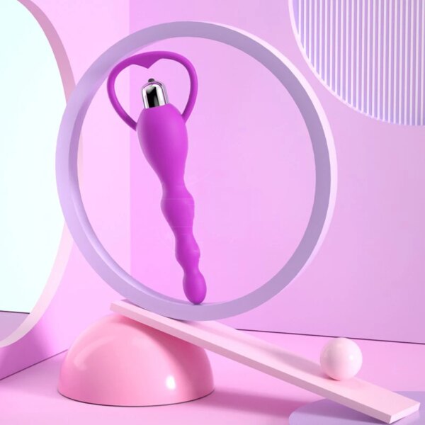 10 Modes Anal Vibrator Sex Toys For Women Anal Beads Vibrator Gay Toy Prostate Massage Smooth Butt Silicone Plug Adult Products