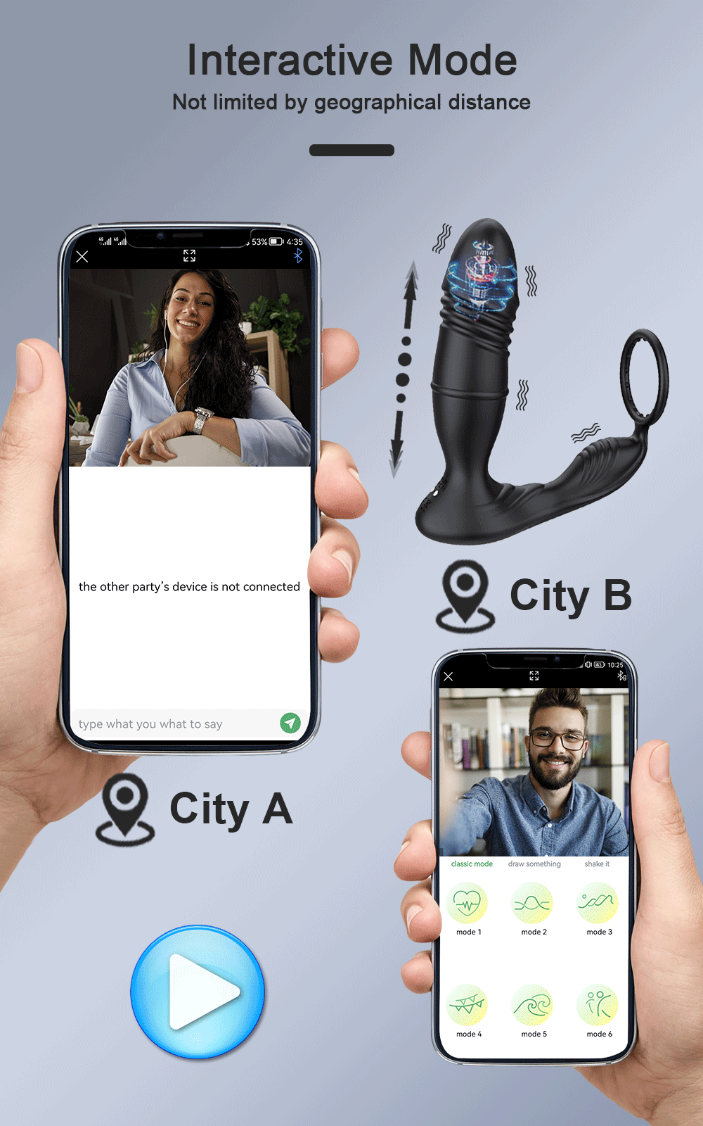 Male Thrusting Prostate Massager Bluetooth APP Vibrator for Men Gay Anal Plug Telescopic Vibrating Butt Plug Sex Toy for Couples