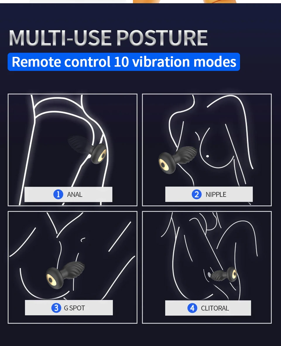 Anal Plug Vibrator APP Remote Control Male Sex Toy Prostate Massager Female Masturbator Dildo Vibration Stimulation Adult Orgasm Anal Plug Vibrator APP Remote Control Male Sex Toy Prostate Massager Female Masturbator Dildo Vibration Stimulation Adult Orgasm