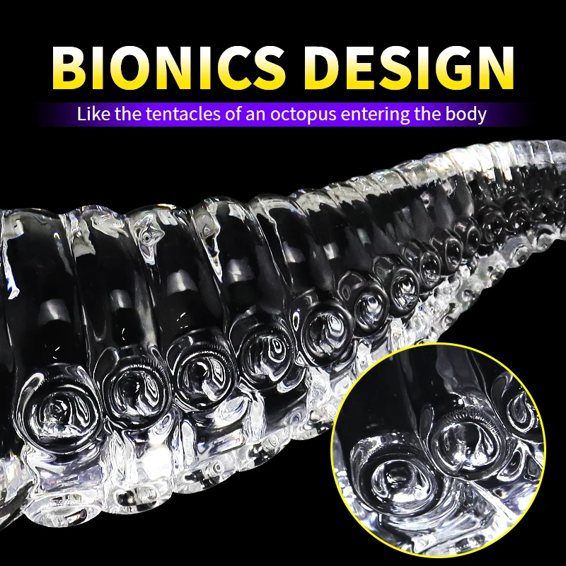Tentacle Dildo Octopus Animal Sex Toy Tpe/Silicone/Glass Dildo Anal Plug Progressive Vaginal Dilators Monster Penis Big Buttplug