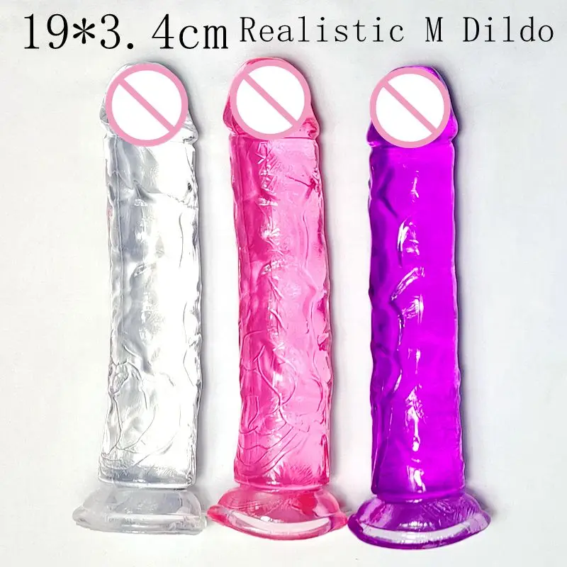 Realistic Dildo With Suction Cup Huge Jelly Dildos Sex Toys for Woman Men Fake Dick Big Penis Anal Butt Plug Erotic Sex Shop