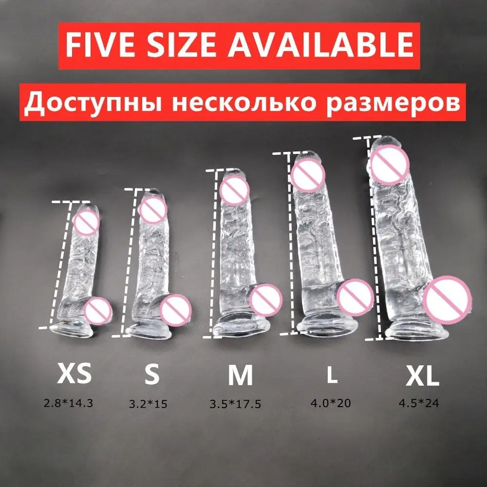 Realistic Dildo With Suction Cup Huge Jelly Dildos Sex Toys for Woman Men Fake Dick Big Penis Anal Butt Plug Erotic Sex Shop