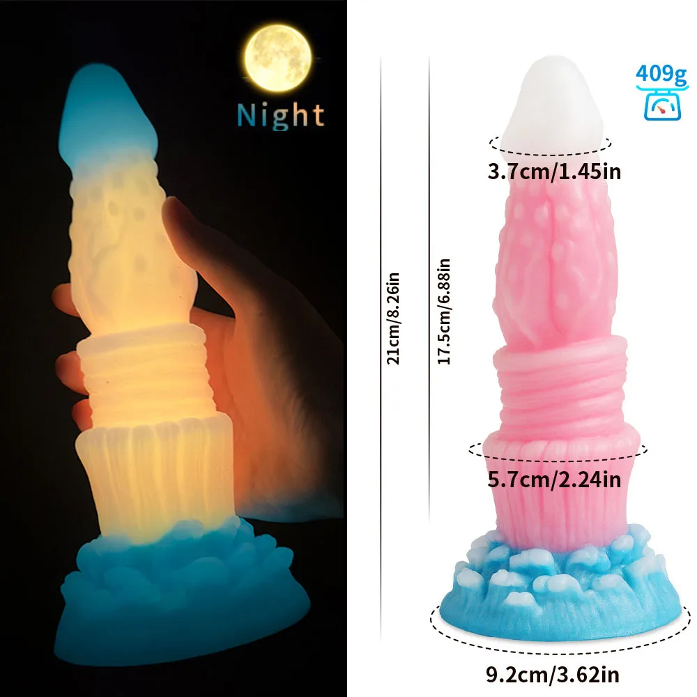 2024 Luminous Anal Plug Animals Dildos For Women Men Butt Plug With Suction Cup Silicone Anal Plug Beautiful Anal Sex Toys 2024 Luminous Anal Plug Animals Dildos For Women Men Butt Plug With Suction Cup Silicone Anal Plug Beautiful Anal Sex Toys