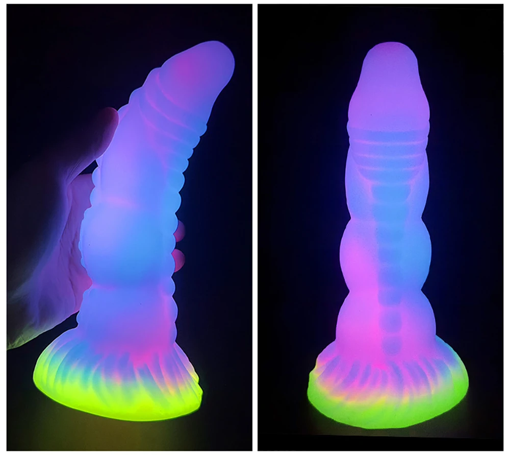 2024 Luminous Anal Plug Animals Dildos For Women Men Butt Plug With Suction Cup Silicone Anal Plug Beautiful Anal Sex Toys 2024 Luminous Anal Plug Animals Dildos For Women Men Butt Plug With Suction Cup Silicone Anal Plug Beautiful Anal Sex Toys