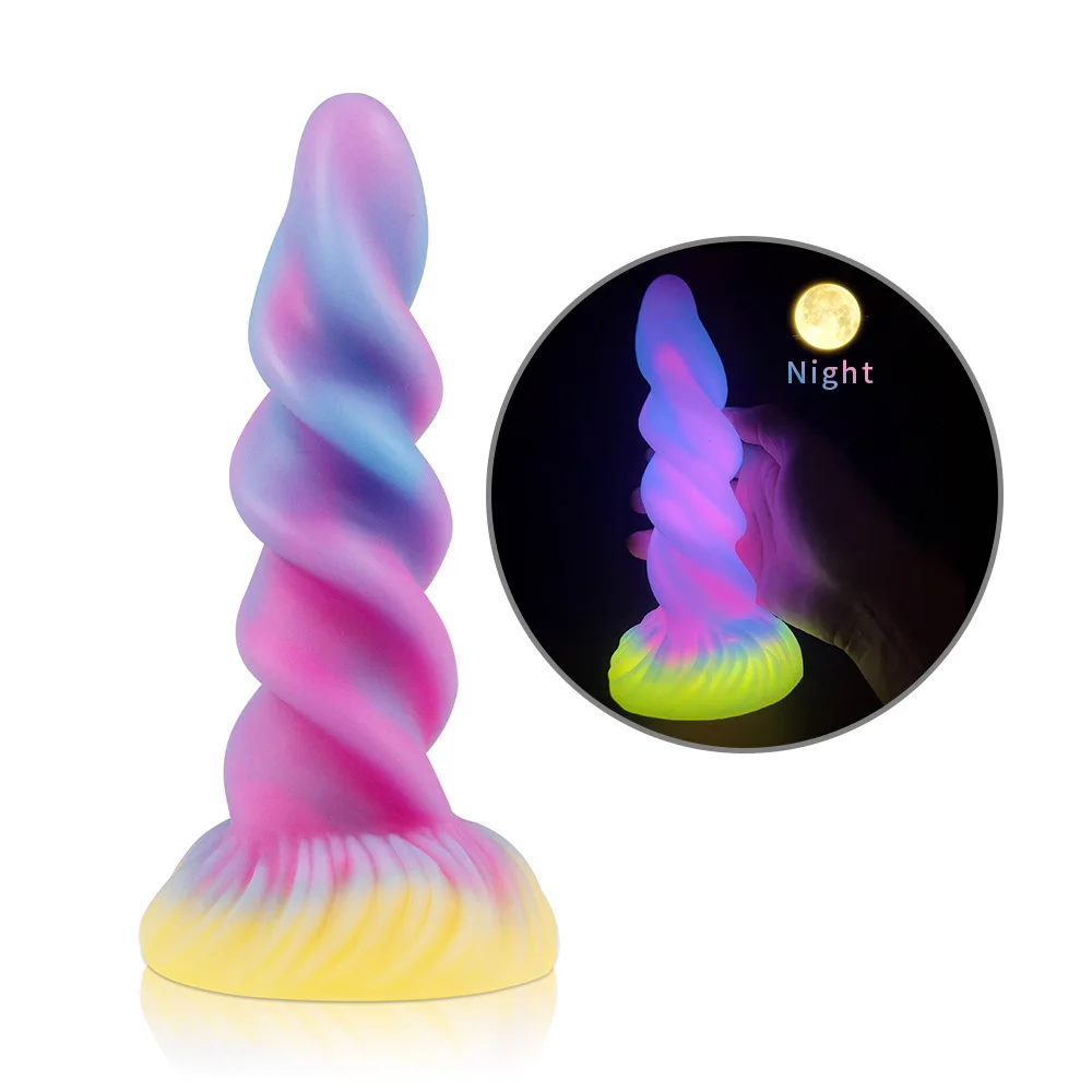 2024 Luminous Anal Plug Animals Dildos For Women Men Butt Plug With Suction Cup Silicone Anal Plug Beautiful Anal Sex Toys 2024 Luminous Anal Plug Animals Dildos For Women Men Butt Plug With Suction Cup Silicone Anal Plug Beautiful Anal Sex Toys