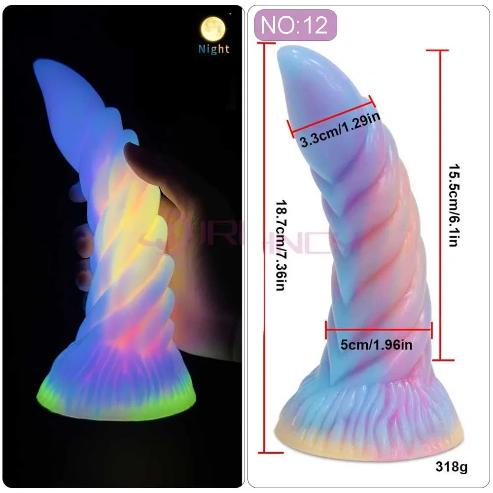 2024 Luminous Anal Plug Animals Dildos For Women Men Butt Plug With Suction Cup Silicone Anal Plug Beautiful Anal Sex Toys 2024 Luminous Anal Plug Animals Dildos For Women Men Butt Plug With Suction Cup Silicone Anal Plug Beautiful Anal Sex Toys