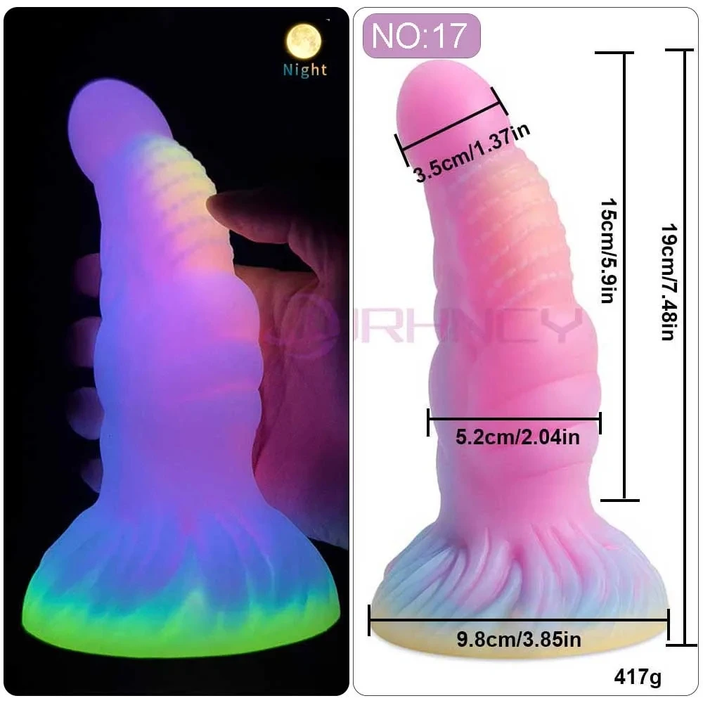 2024 Luminous Anal Plug Animals Dildos For Women Men Butt Plug With Suction Cup Silicone Anal Plug Beautiful Anal Sex Toys 2024 Luminous Anal Plug Animals Dildos For Women Men Butt Plug With Suction Cup Silicone Anal Plug Beautiful Anal Sex Toys