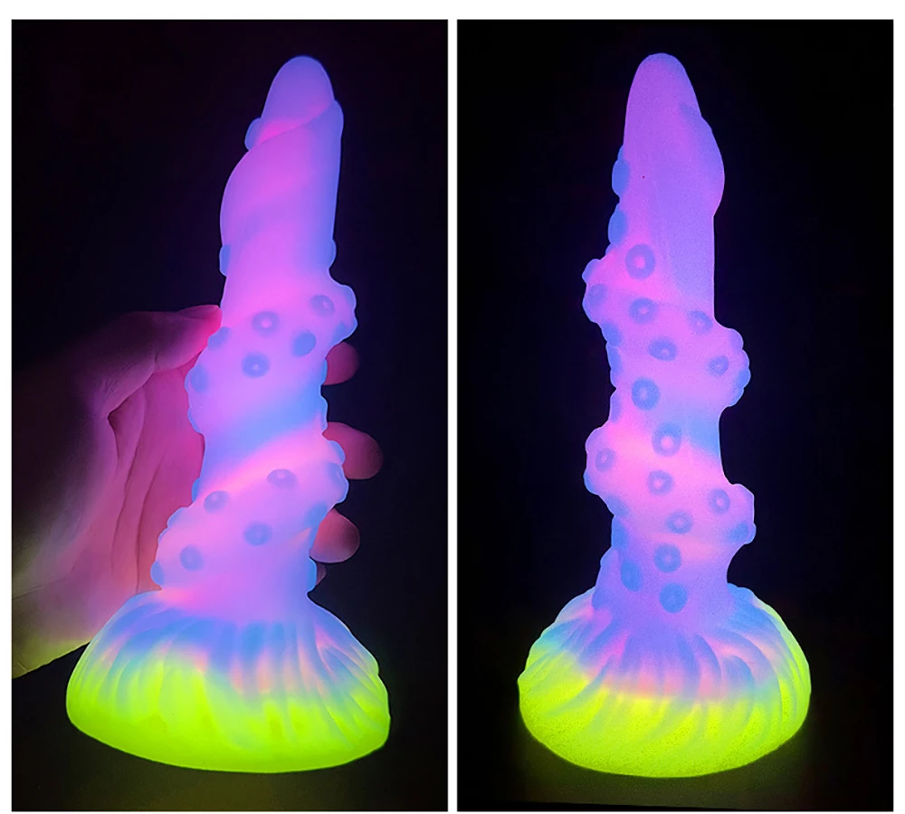 2024 Luminous Anal Plug Animals Dildos For Women Men Butt Plug With Suction Cup Silicone Anal Plug Beautiful Anal Sex Toys 2024 Luminous Anal Plug Animals Dildos For Women Men Butt Plug With Suction Cup Silicone Anal Plug Beautiful Anal Sex Toys