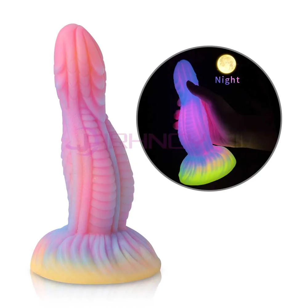 2024 Luminous Anal Plug Animals Dildos For Women Men Butt Plug With Suction Cup Silicone Anal Plug Beautiful Anal Sex Toys 2024 Luminous Anal Plug Animals Dildos For Women Men Butt Plug With Suction Cup Silicone Anal Plug Beautiful Anal Sex Toys
