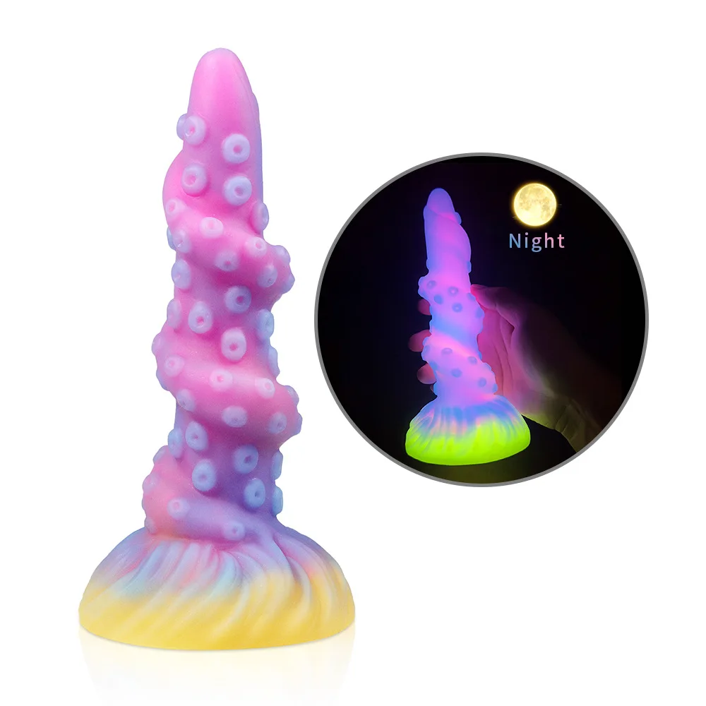 2024 Luminous Anal Plug Animals Dildos For Women Men Butt Plug With Suction Cup Silicone Anal Plug Beautiful Anal Sex Toys 2024 Luminous Anal Plug Animals Dildos For Women Men Butt Plug With Suction Cup Silicone Anal Plug Beautiful Anal Sex Toys