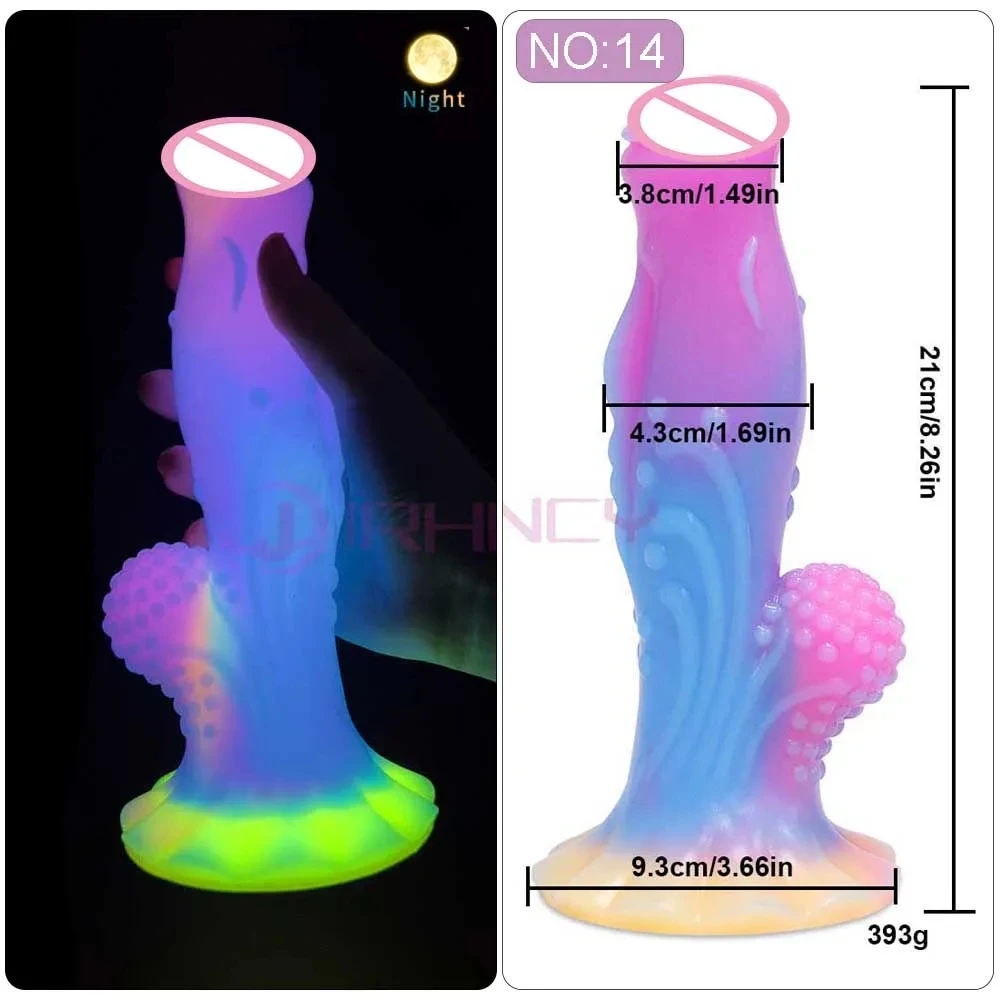 2024 Luminous Anal Plug Animals Dildos For Women Men Butt Plug With Suction Cup Silicone Anal Plug Beautiful Anal Sex Toys 2024 Luminous Anal Plug Animals Dildos For Women Men Butt Plug With Suction Cup Silicone Anal Plug Beautiful Anal Sex Toys