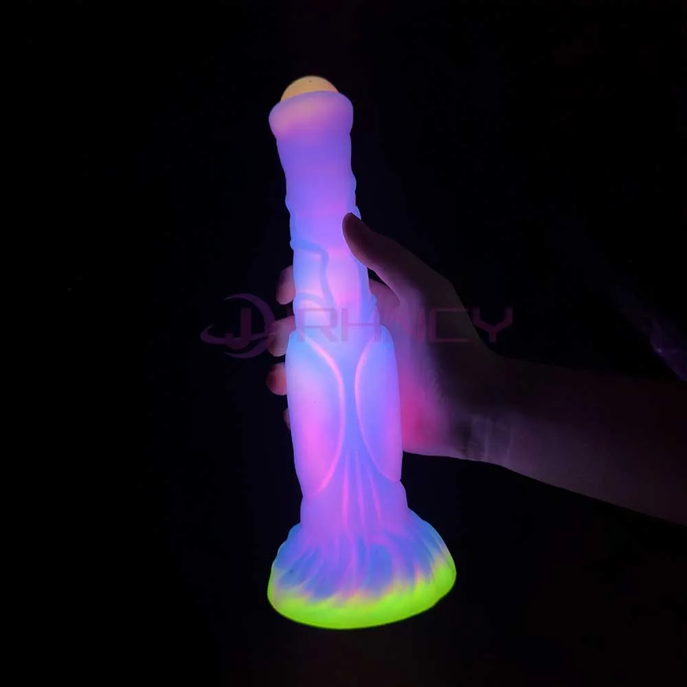 2024 Luminous Anal Plug Animals Dildos For Women Men Butt Plug With Suction Cup Silicone Anal Plug Beautiful Anal Sex Toys 2024 Luminous Anal Plug Animals Dildos For Women Men Butt Plug With Suction Cup Silicone Anal Plug Beautiful Anal Sex Toys