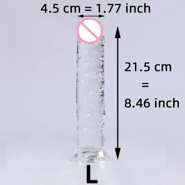 Soft Jelly Egg Free Dildo Penis Suction Cup Masturbator Orgasm SM Vaginal G-Spot Massage Butt Plug Anal Trainner Crystal Dildos