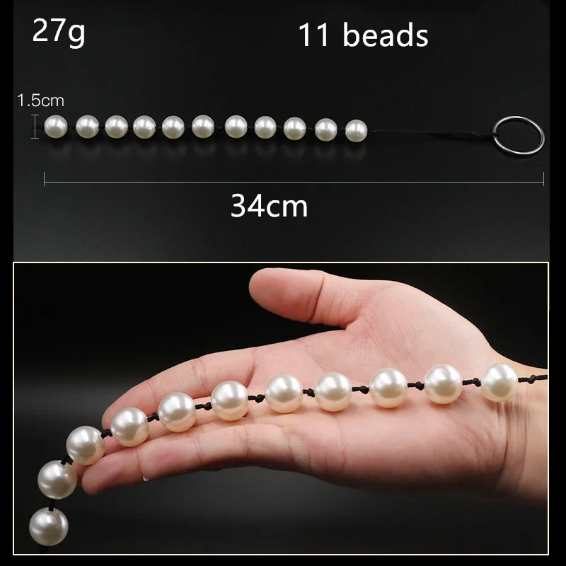 ABS Pearl Anal Beads Butt Plug Ball Vagina Stimulation Massage Masturbation Adult Sex Toys For Women Men Couples Flirting Games ABS Pearl Anal Beads Butt Plug Ball Vagina Stimulation Massage Masturbation Adult Sex Toys For Women Men Couples Flirting Games