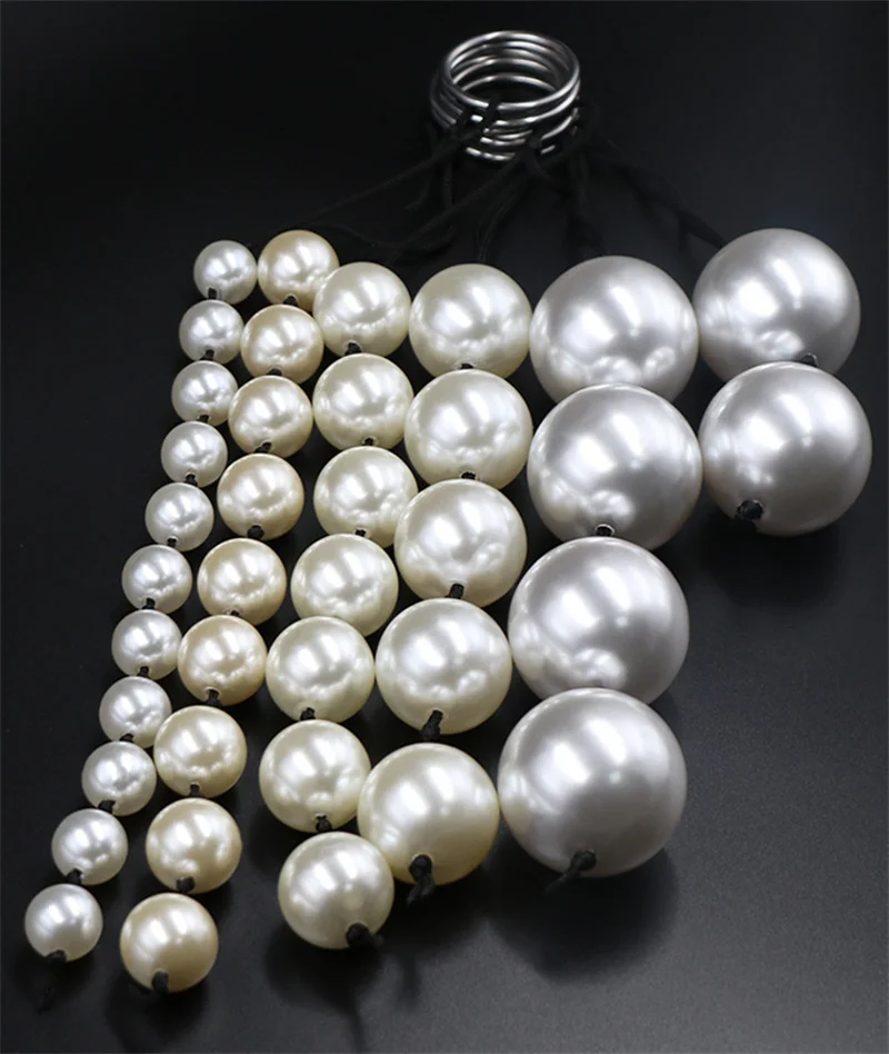 ABS Pearl Anal Beads Butt Plug Ball Vagina Stimulation Massage Masturbation Adult Sex Toys For Women Men Couples Flirting Games ABS Pearl Anal Beads Butt Plug Ball Vagina Stimulation Massage Masturbation Adult Sex Toys For Women Men Couples Flirting Games