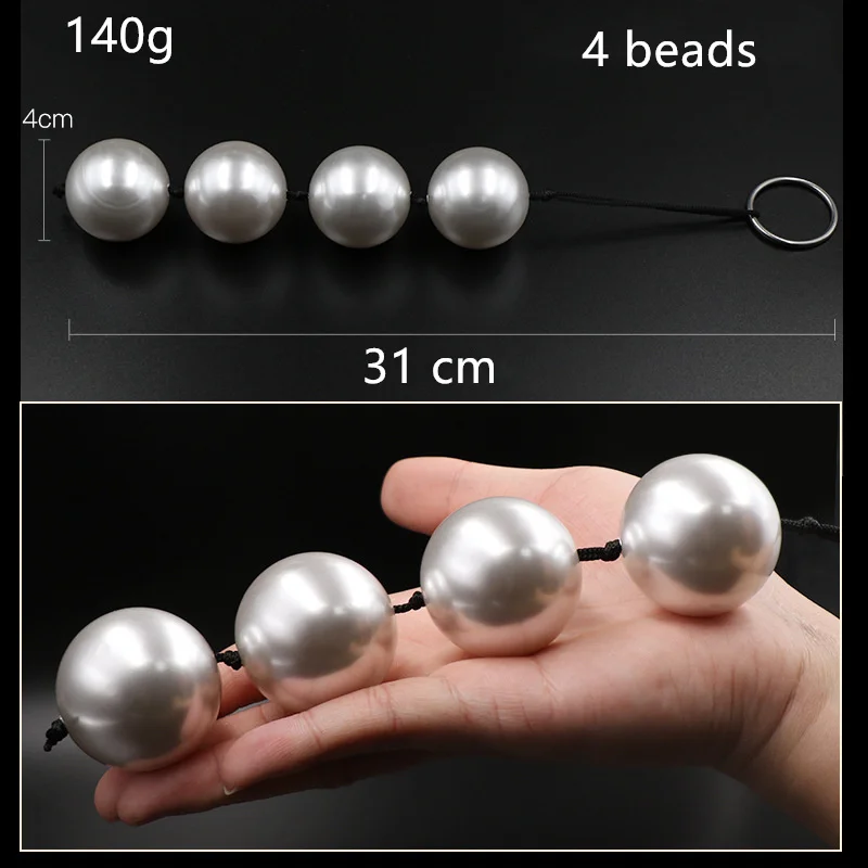 ABS Pearl Anal Beads Butt Plug Ball Vagina Stimulation Massage Masturbation Adult Sex Toys For Women Men Couples Flirting Games ABS Pearl Anal Beads Butt Plug Ball Vagina Stimulation Massage Masturbation Adult Sex Toys For Women Men Couples Flirting Games