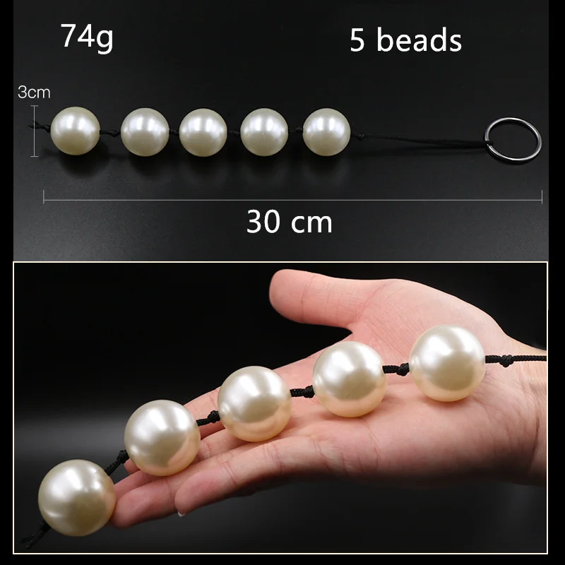 ABS Pearl Anal Beads Butt Plug Ball Vagina Stimulation Massage Masturbation Adult Sex Toys For Women Men Couples Flirting Games ABS Pearl Anal Beads Butt Plug Ball Vagina Stimulation Massage Masturbation Adult Sex Toys For Women Men Couples Flirting Games