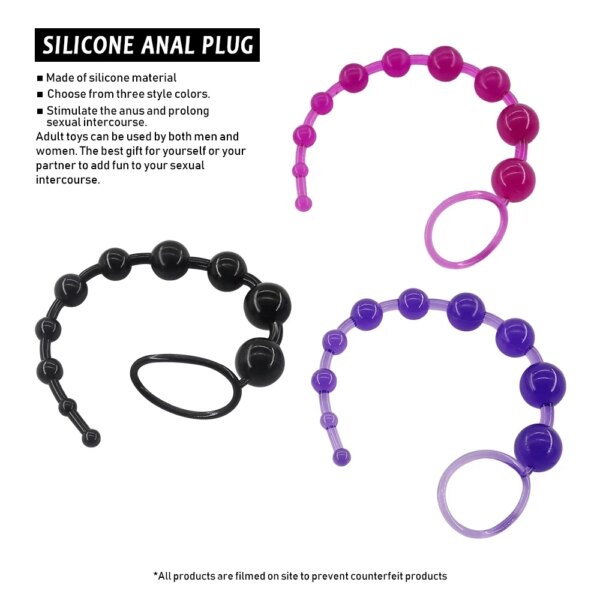 Plastic Anal Beads for Wome Men Adult Sex Toys Gay Anus Stimulator Prosate Massage Buttplug Anal Beads G spot Orgasm Props