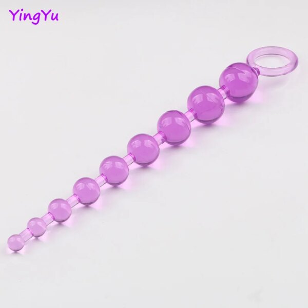 Plastic Anal Beads for Wome Men Adult Sex Toys Gay Anus Stimulator Prosate Massage Buttplug Anal Beads G spot Orgasm Props