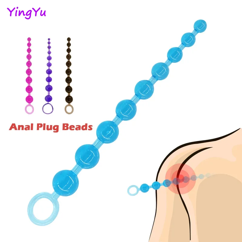 Plastic Anal Beads for Wome Men Adult Sex Toys Gay Anus Stimulator Prosate Massage Buttplug Anal Beads G spot Orgasm Props