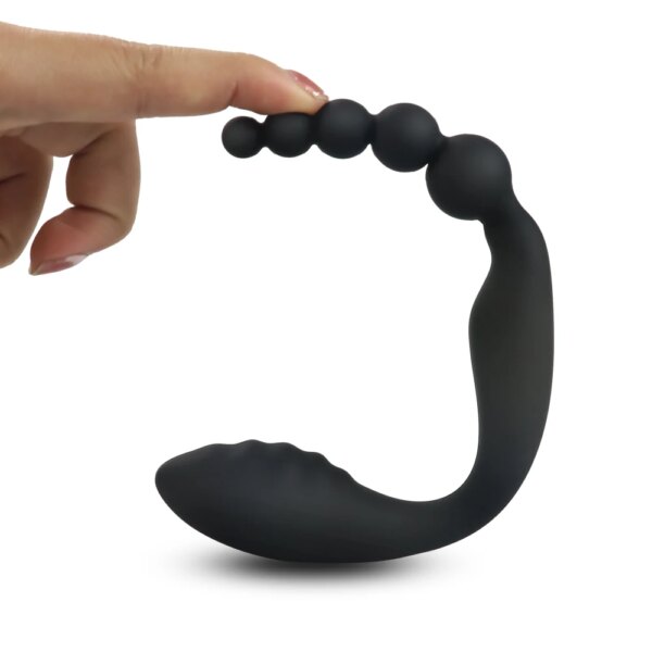 Men and Women Use Double Head Pull Bead Silicone Backyard Anal Plug Masturbation G Spot Vagina Clit Anals Dildo Toys for Adults