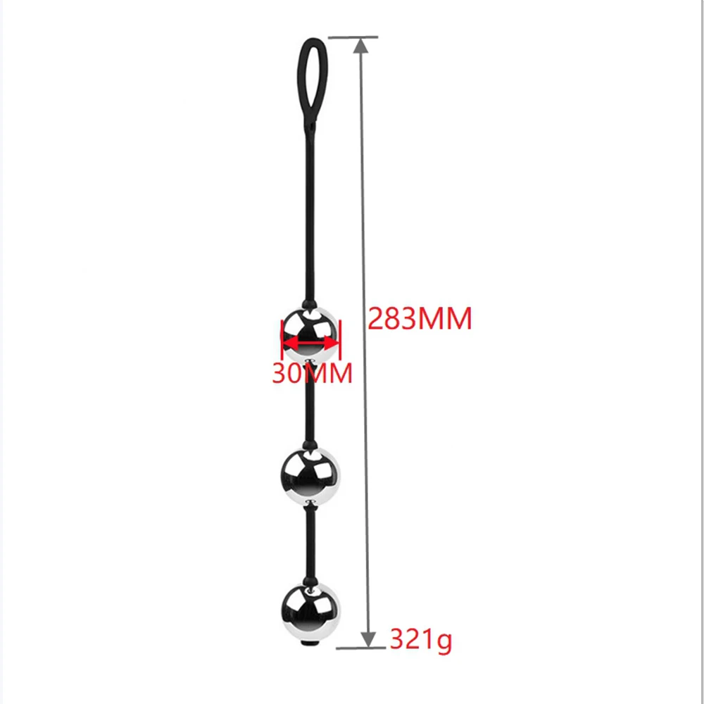3 Sizes of Metal Contraction Balls Butt Plug Female Reduction Couples Vaginal Shrink Sex Toys for Women Anal Toy for Couples 3 Sizes of Metal Contraction Balls Butt Plug Female Reduction Couples Vaginal Shrink Sex Toys for Women Anal Toy for Couples