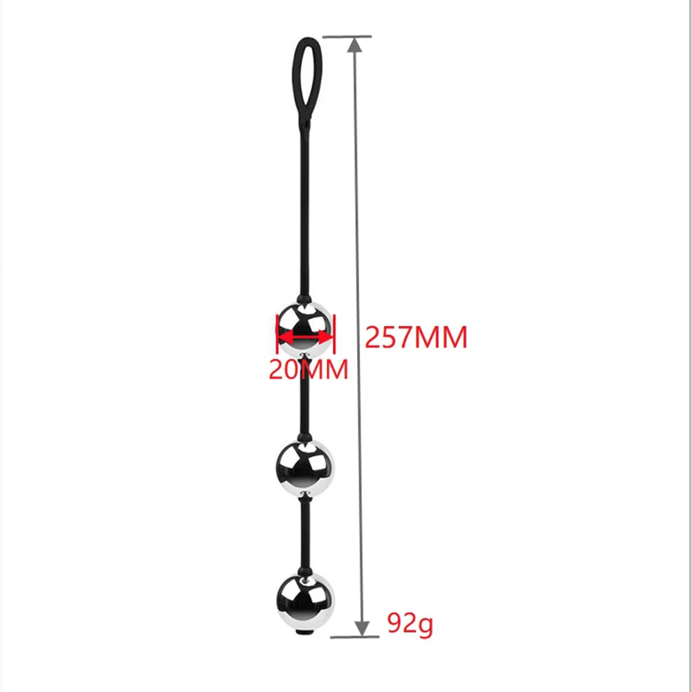 3 Sizes of Metal Contraction Balls Butt Plug Female Reduction Couples Vaginal Shrink Sex Toys for Women Anal Toy for Couples 3 Sizes of Metal Contraction Balls Butt Plug Female Reduction Couples Vaginal Shrink Sex Toys for Women Anal Toy for Couples