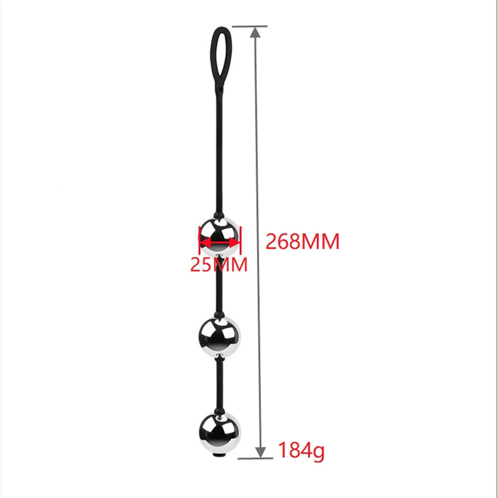 3 Sizes of Metal Contraction Balls Butt Plug Female Reduction Couples Vaginal Shrink Sex Toys for Women Anal Toy for Couples 3 Sizes of Metal Contraction Balls Butt Plug Female Reduction Couples Vaginal Shrink Sex Toys for Women Anal Toy for Couples