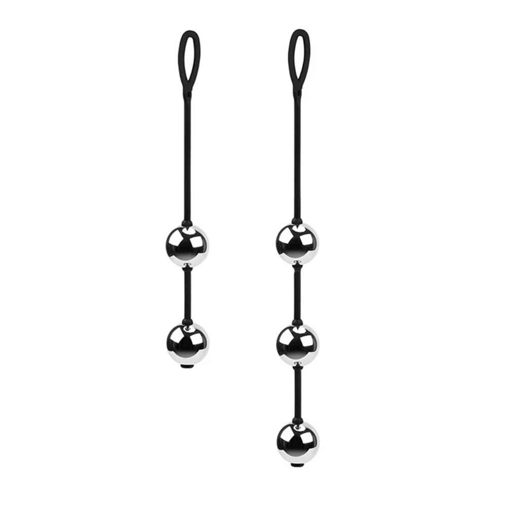 3 Sizes of Metal Contraction Balls Butt Plug Female Reduction Couples Vaginal Shrink Sex Toys for Women Anal Toy for Couples 3 Sizes of Metal Contraction Balls Butt Plug Female Reduction Couples Vaginal Shrink Sex Toys for Women Anal Toy for Couples