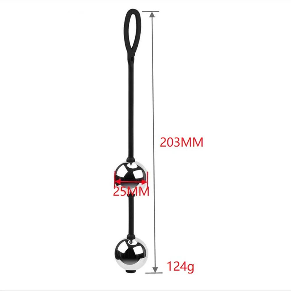 3 Sizes of Metal Contraction Balls Butt Plug Female Reduction Couples Vaginal Shrink Sex Toys for Women Anal Toy for Couples 3 Sizes of Metal Contraction Balls Butt Plug Female Reduction Couples Vaginal Shrink Sex Toys for Women Anal Toy for Couples