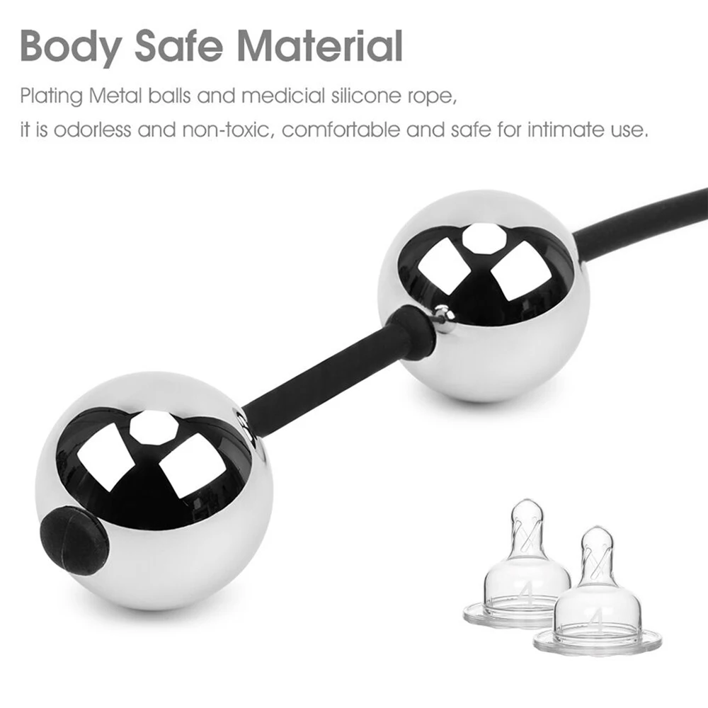 3 Sizes of Metal Contraction Balls Butt Plug Female Reduction Couples Vaginal Shrink Sex Toys for Women Anal Toy for Couples 3 Sizes of Metal Contraction Balls Butt Plug Female Reduction Couples Vaginal Shrink Sex Toys for Women Anal Toy for Couples