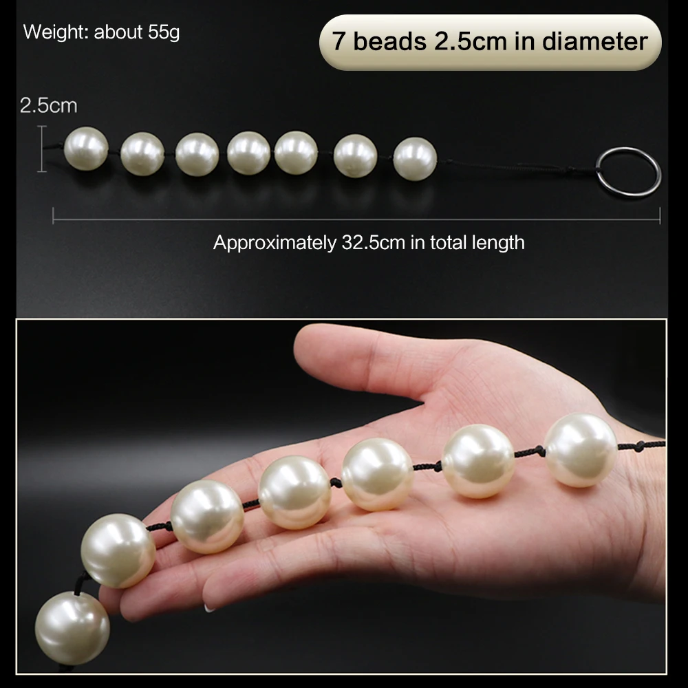 Super Large Pearl Anal Plugs Long Anal Beads Butt Plug Vaginal Balls Sex Toys For Women Men Handheld Anus Masturbator Expander Super Large Pearl Anal Plugs Long Anal Beads Butt Plug Vaginal Balls Sex Toys For Women Men Handheld Anus Masturbator Expander