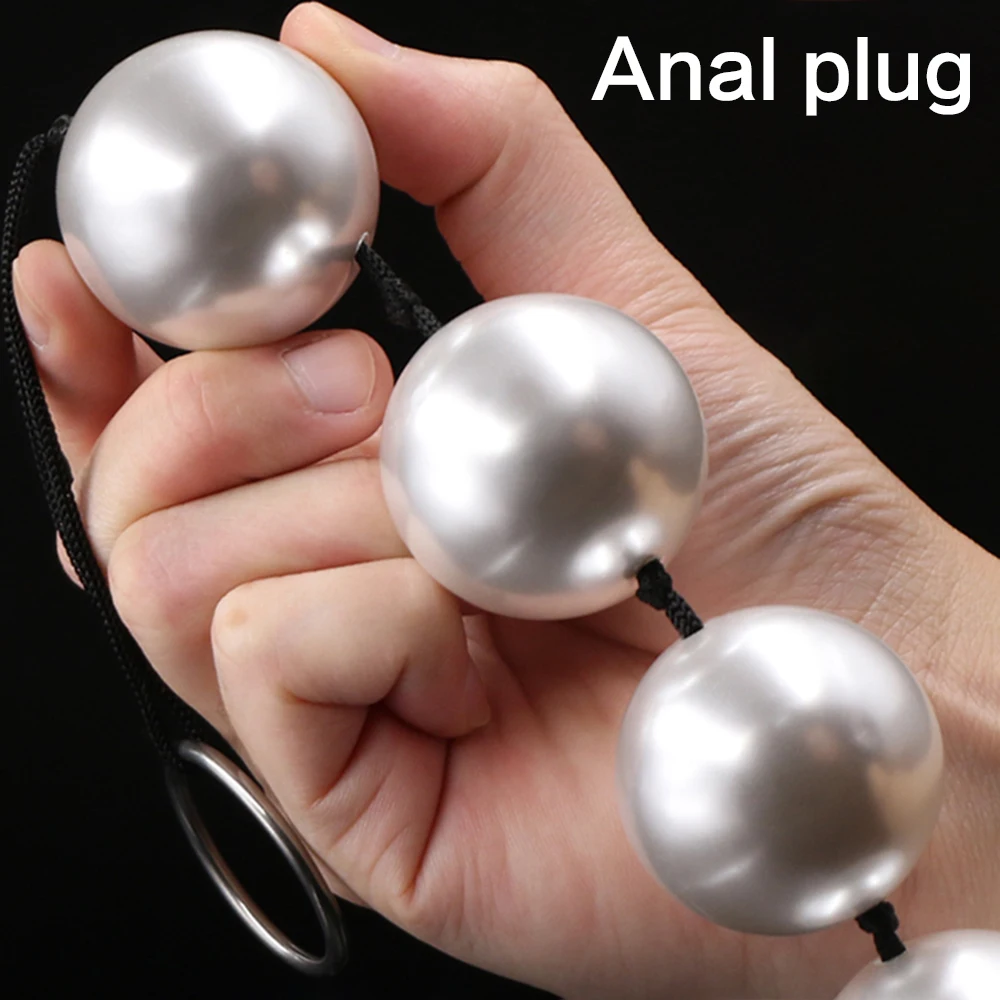 Super Large Pearl Anal Plugs Long Anal Beads Butt Plug Vaginal Balls Sex Toys For Women Men Handheld Anus Masturbator Expander Super Large Pearl Anal Plugs Long Anal Beads Butt Plug Vaginal Balls Sex Toys For Women Men Handheld Anus Masturbator Expander