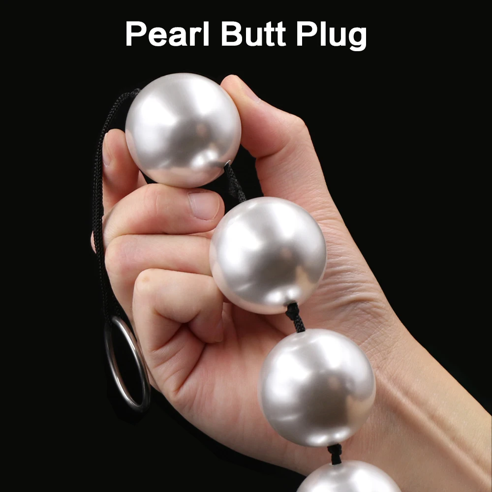 Super Large Pearl Anal Plugs Long Anal Beads Butt Plug Vaginal Balls Sex Toys For Women Men Handheld Anus Masturbator Expander Super Large Pearl Anal Plugs Long Anal Beads Butt Plug Vaginal Balls Sex Toys For Women Men Handheld Anus Masturbator Expander