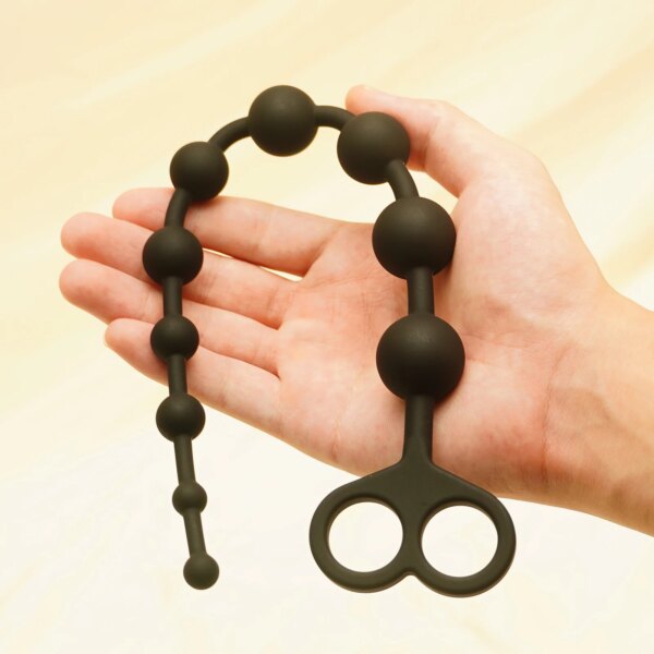 Long Anal Beads Butt Plug Prostate Massage Vaginal G-Spot Stimulator Sex Toy Unisex Adult 18 Masturbation Backyard Trainer