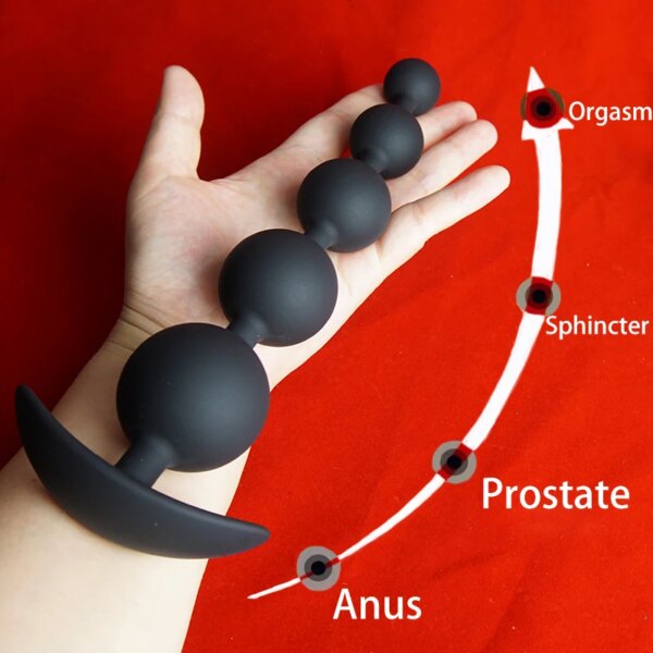 Silicone Anal Beads Dilator,Big Annals Balls,Long Ass Anus But Butt Plug,Analplug Buttplug Butplug,Analsex Prostate Sex Toys