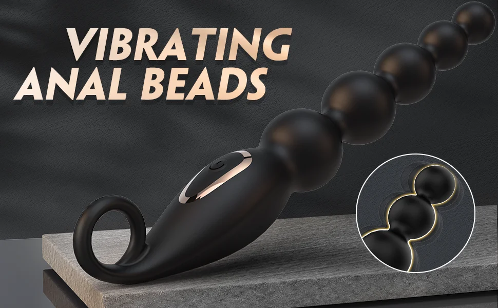 7 Vibrator Anal Beads Butt​ Plug for Woman Vagina Balls Dilator Sex Tooys for Man Adult Toy Prostate Massager Masturbator Couple