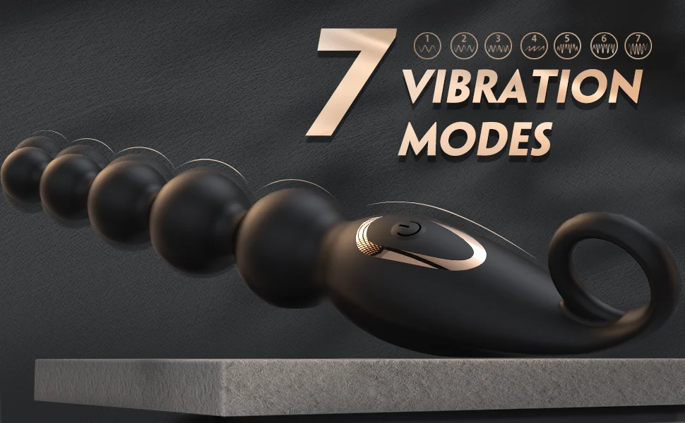 7 Vibrator Anal Beads Butt​ Plug for Woman Vagina Balls Dilator Sex Tooys for Man Adult Toy Prostate Massager Masturbator Couple