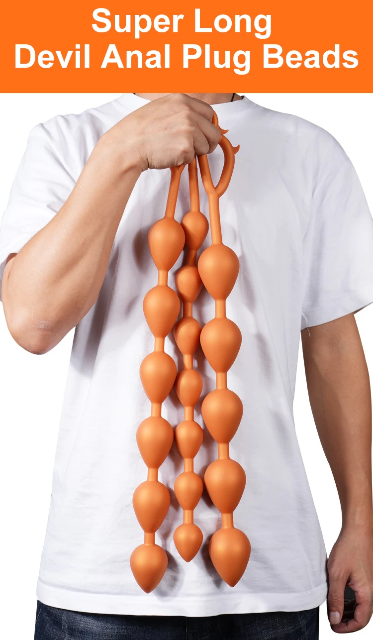 Devil Shapes Pull Ring Anal Plug Beads Strawberry Gradient Size Soft Liquid Silicone Material Anus Prostate Massage Masturbation Devil Shapes Pull Ring Anal Plug Beads Strawberry Gradient Size Soft Liquid Silicone Material Anus Prostate Massage Masturbation