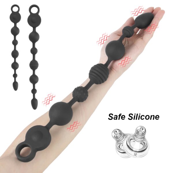 35/43cm Long Butt Plug Vibrators Anal Beads for Women Vaginal Balls Men Prostate Massager Sex Toys Couples Adults Games Erotic