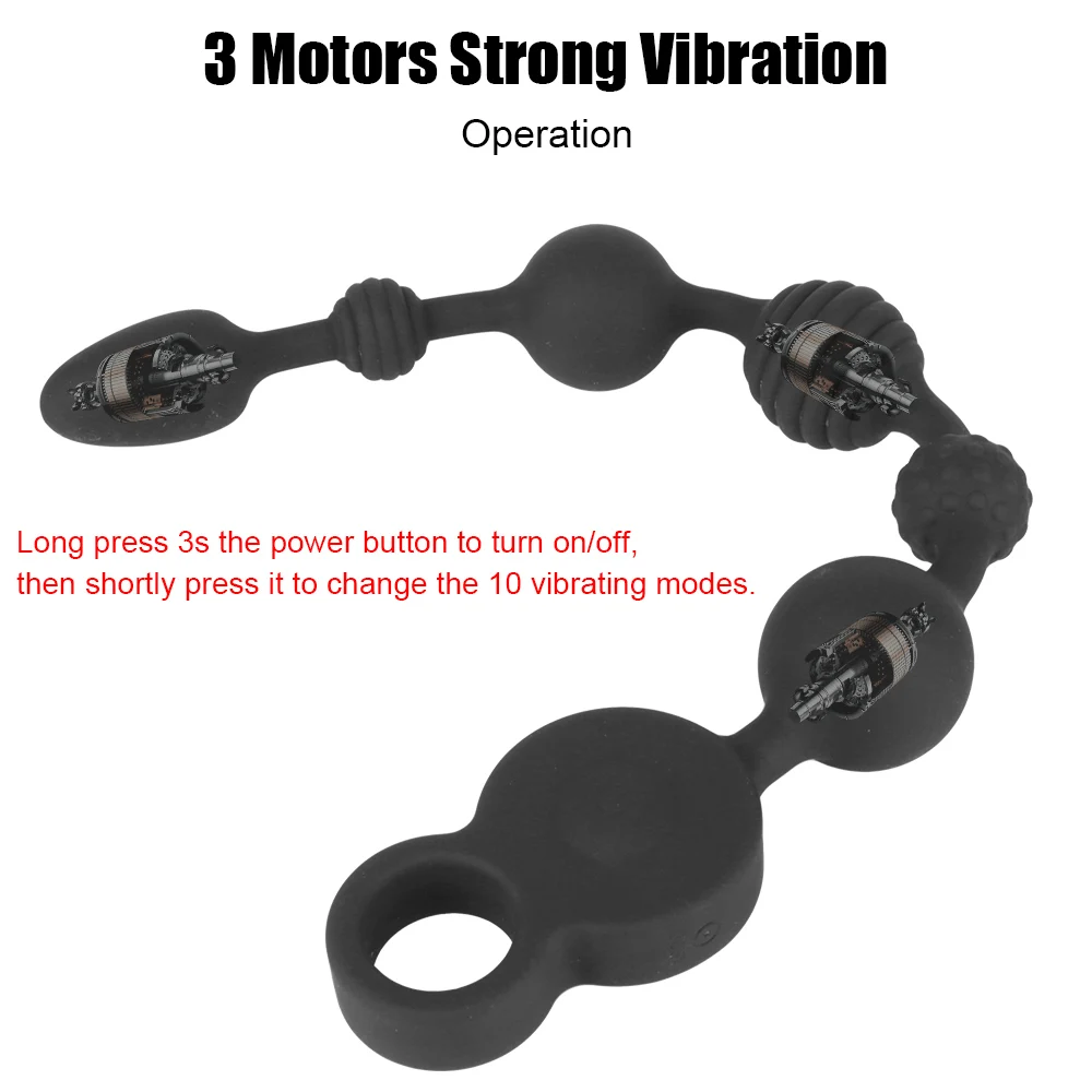 35/43cm Long Butt Plug Vibrators Anal Beads for Women Vaginal Balls Men Prostate Massager Sex Toys Couples Adults Games Erotic