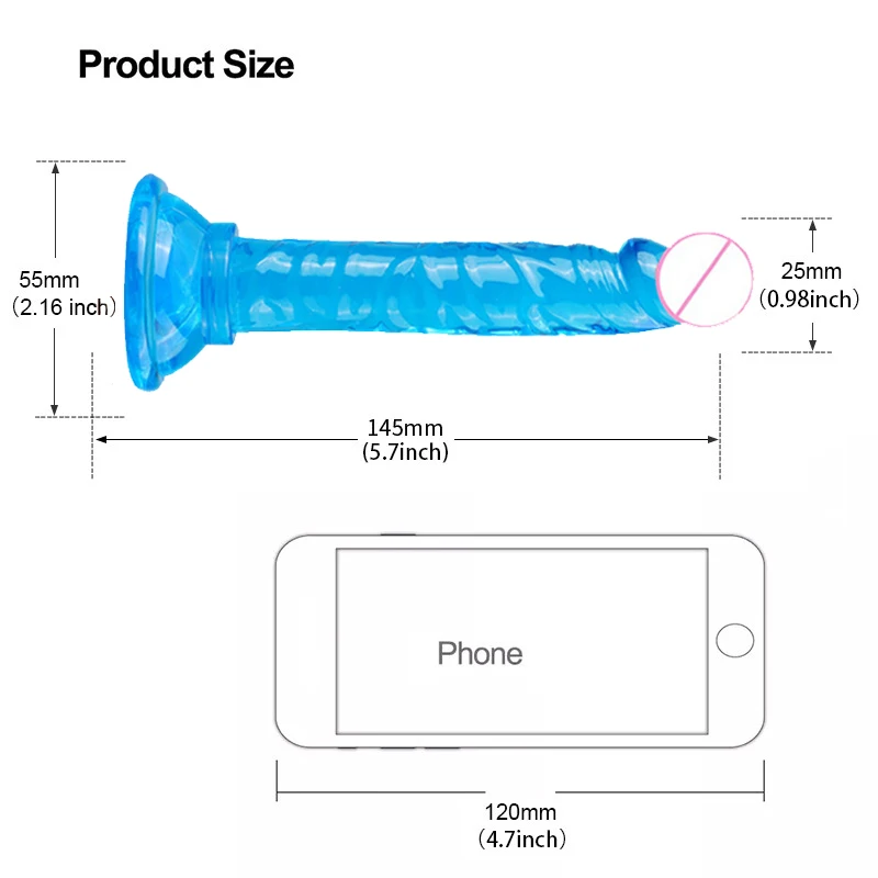 Realistic Dildos For Women First-Timer Sexy Toys For Couples Crystal Jelly Mini Penis Vagina Anal Butt Plug Female Masturbation Realistic Dildos For Women First-Timer Sexy Toys For Couples Crystal Jelly Mini Penis Vagina Anal Butt Plug Female Masturbation