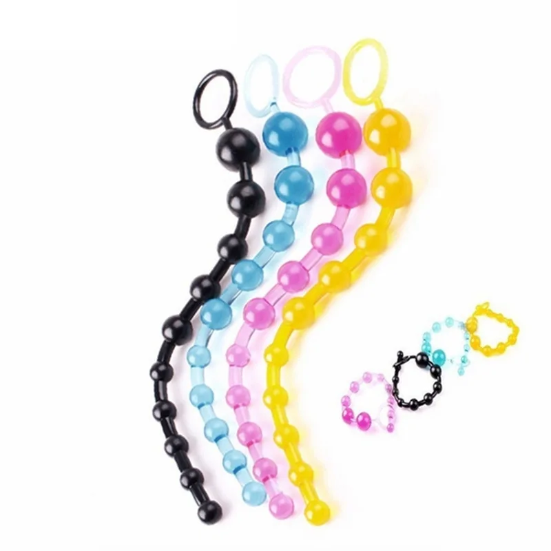 Anal Beads Sex Toys for Women Men Gay Buttplug Beads Long Butt Beads Vagina Clit Pull Ring Ball Anal Stimulator Sex Accessories