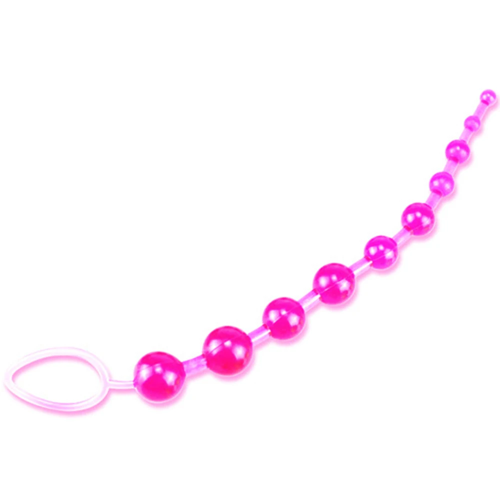 Anal Beads Sex Toys for Women Men Gay Buttplug Beads Long Butt Beads Vagina Clit Pull Ring Ball Anal Stimulator Sex Accessories