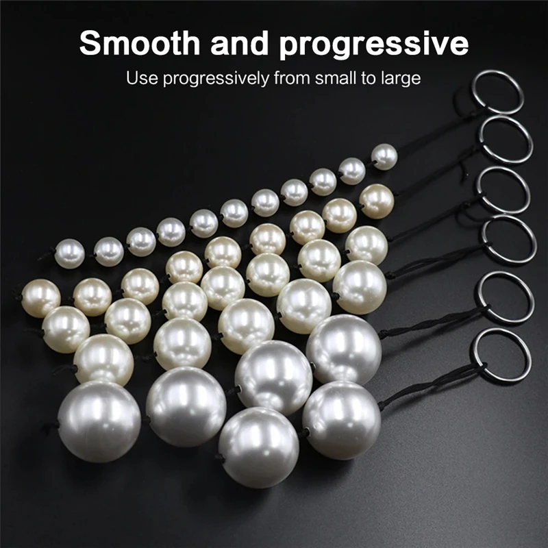 Pearl Anal Beads Plug 18 Big Butt Sexy Tail Toy Balls Sexules Ingredients Anal Extender Masturbators Sex Toys for Couples Women