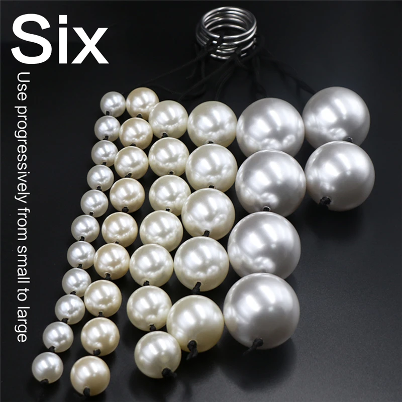 Pearl Anal Beads Plug 18 Big Butt Sexy Tail Toy Balls Sexules Ingredients Anal Extender Masturbators Sex Toys for Couples Women