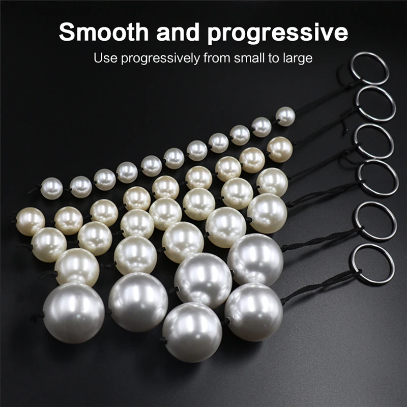 Pearl Anal Beads Plug 18 Big Butt Sexy Tail Toy Balls Sexules Ingredients Anal Extender Masturbators Sex Toys for Couples Women
