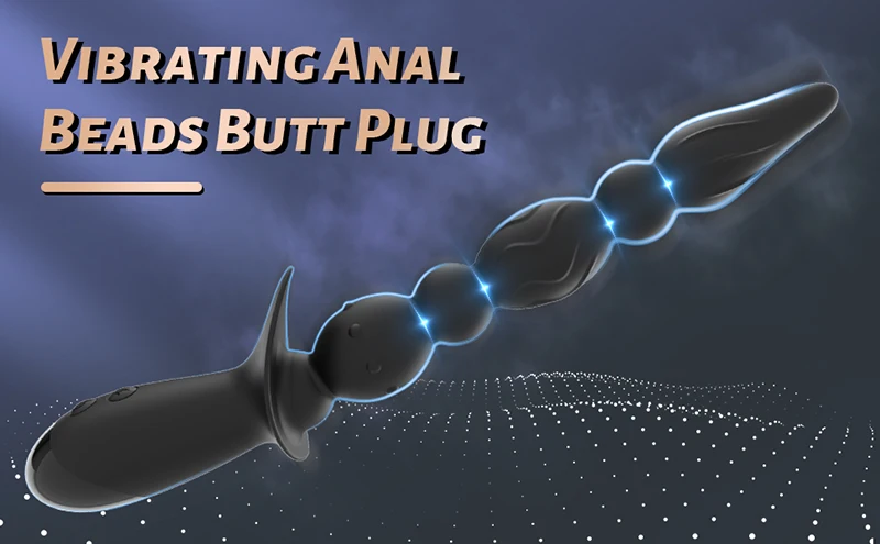 Vibrating Beads Butt Plugs Anal Vibrator For Men Long Orgasm Women Vagina Massage Clitoris Stimulator Sex Toys For Couple